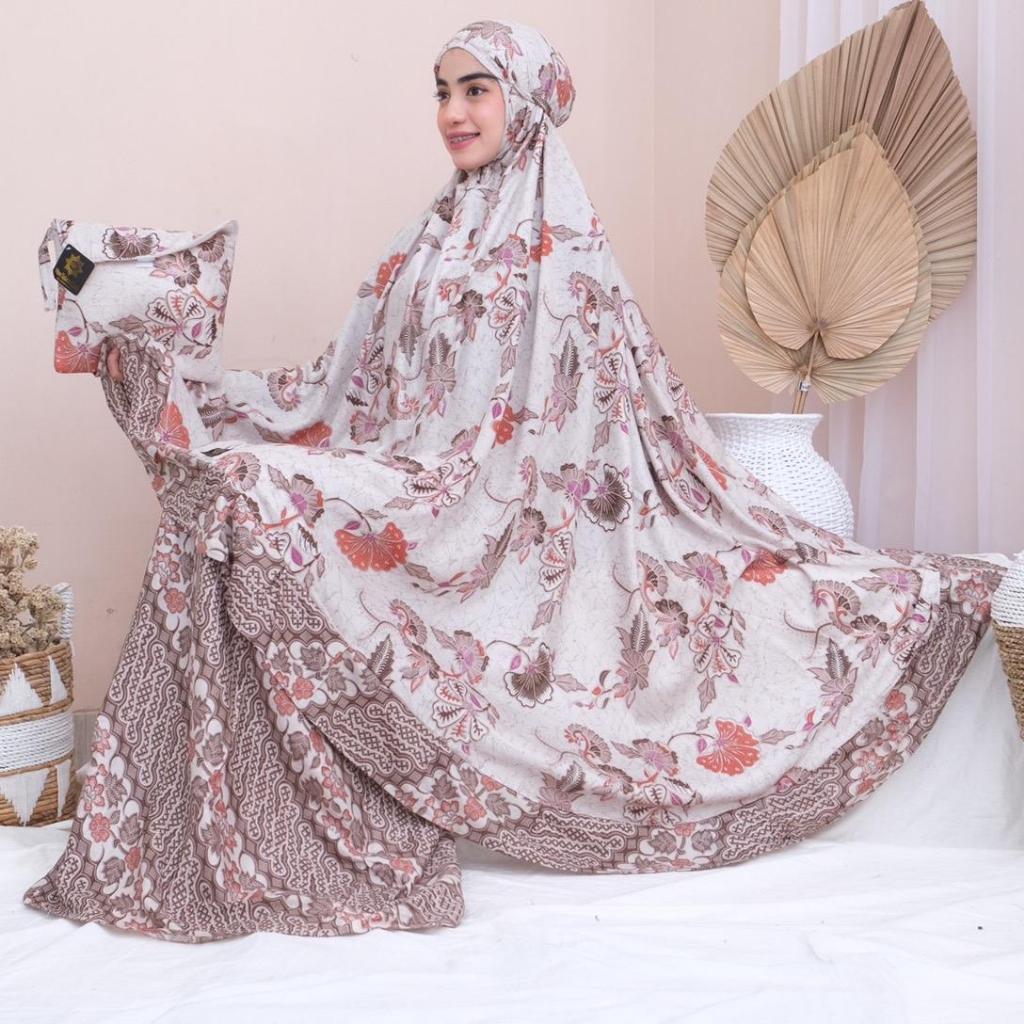 Mukena Rayon Jumbo Terbaru 2023 Adem Mewah Lembut Nyaman Saraswati Premium
