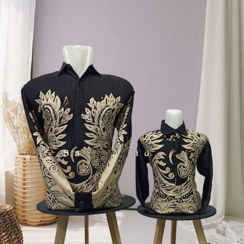 Batik Couple Ayah Anak Dobby Premium COD BATIK COUPLE AYAH ANAK PREMIUM