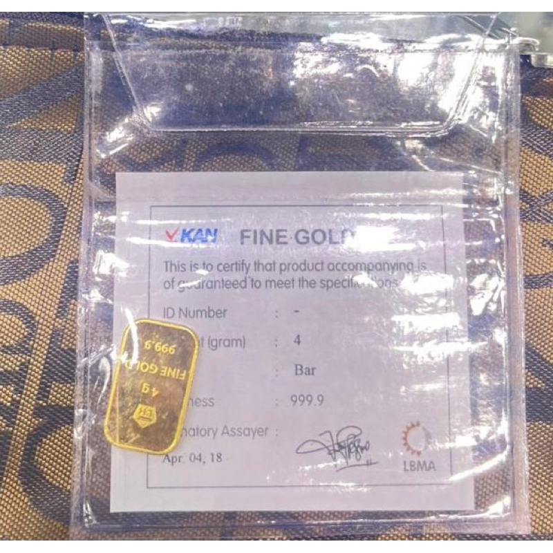 Logam Mulia Antam 4 Gram Classic / Retro Portrait - Landscape