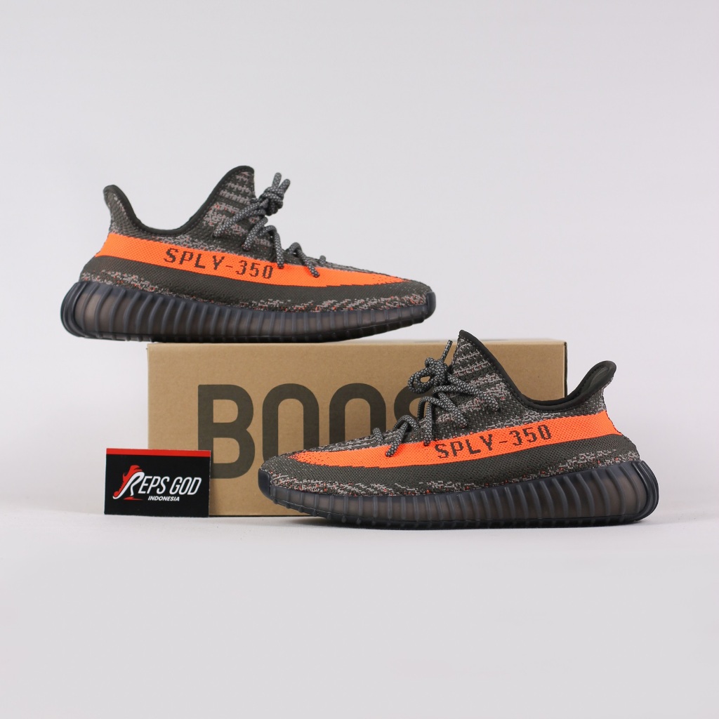 Sepatu Adidas Yeezy Boost 350 V2 Beluga Carbon Beluga Laces Reflective Casual Gym Olahraga Jogging J