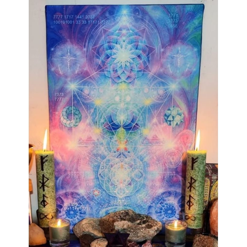 Hiasan dinding Mandala Secred Geometry