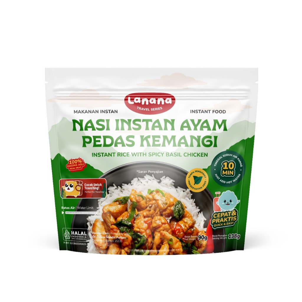 

Nasi Putih Instant Rasa Daging Rendang, Cakalang Woku, Ayam Teriyaki & Ayam Pedas Kemangi Travel Pack Siap Makan
