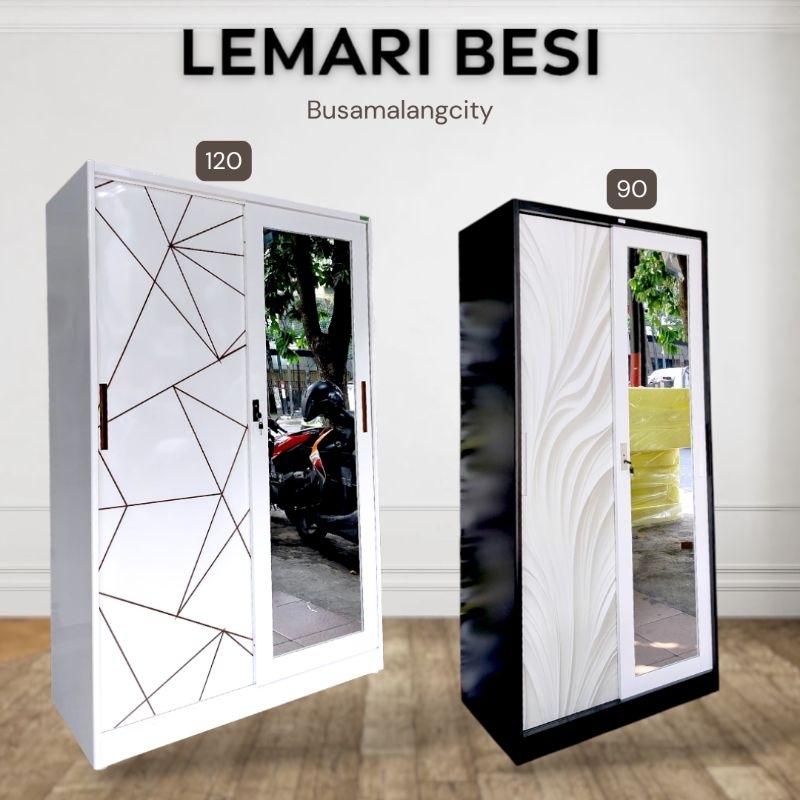 Lemari Pakaian Wardrobe Plat Besi Anti Jamur Rayap(Khusus Malang)