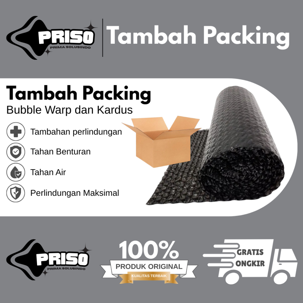 

EXTRA BUBBLE WRAP PAKING TAMBAHAN