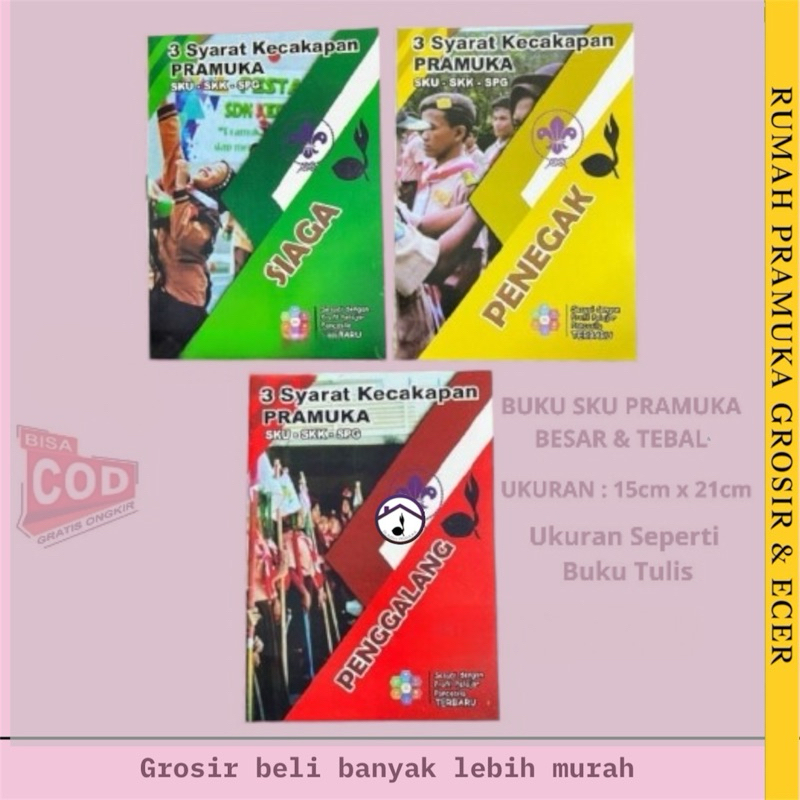 Buku SKU Pramuka BESAR Siaga Penggalang Penegak SKU SD SMP SMA TEBAL