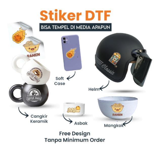 

AREEFAH STIKER UV DTF DECAL KERING/STICKER TIMBUL/CETAK STIKER SABLON DTF