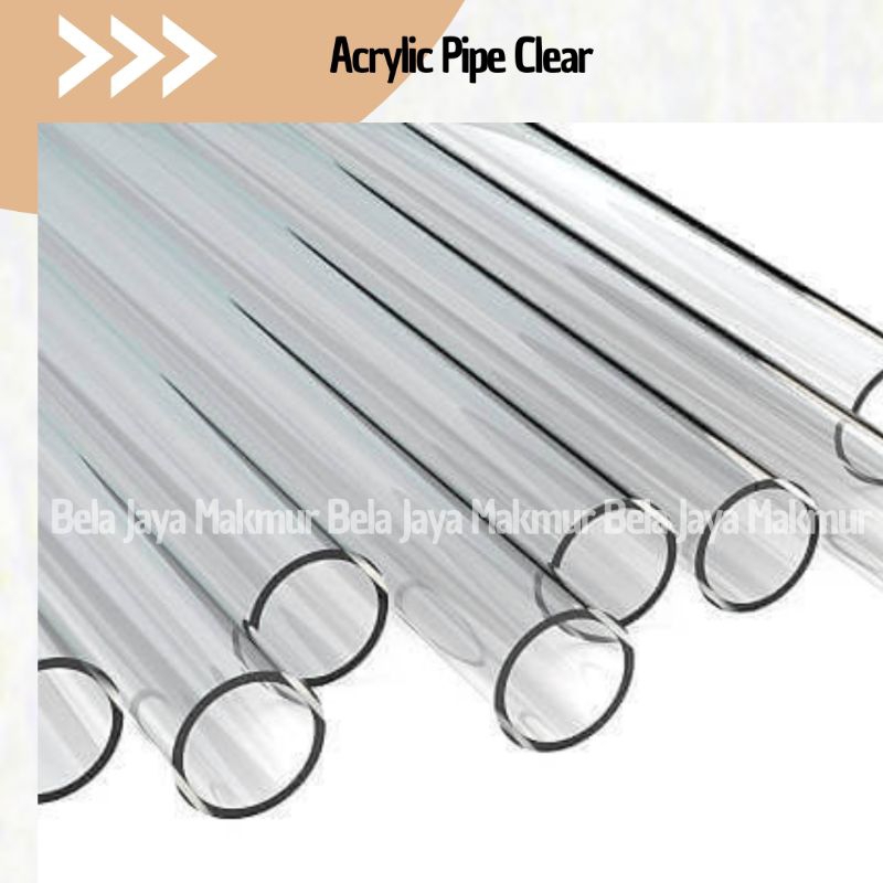 Pipa Akrilik 1Meter/ Pipa Akrilik Transparan/ Acrylic Pipe Clear