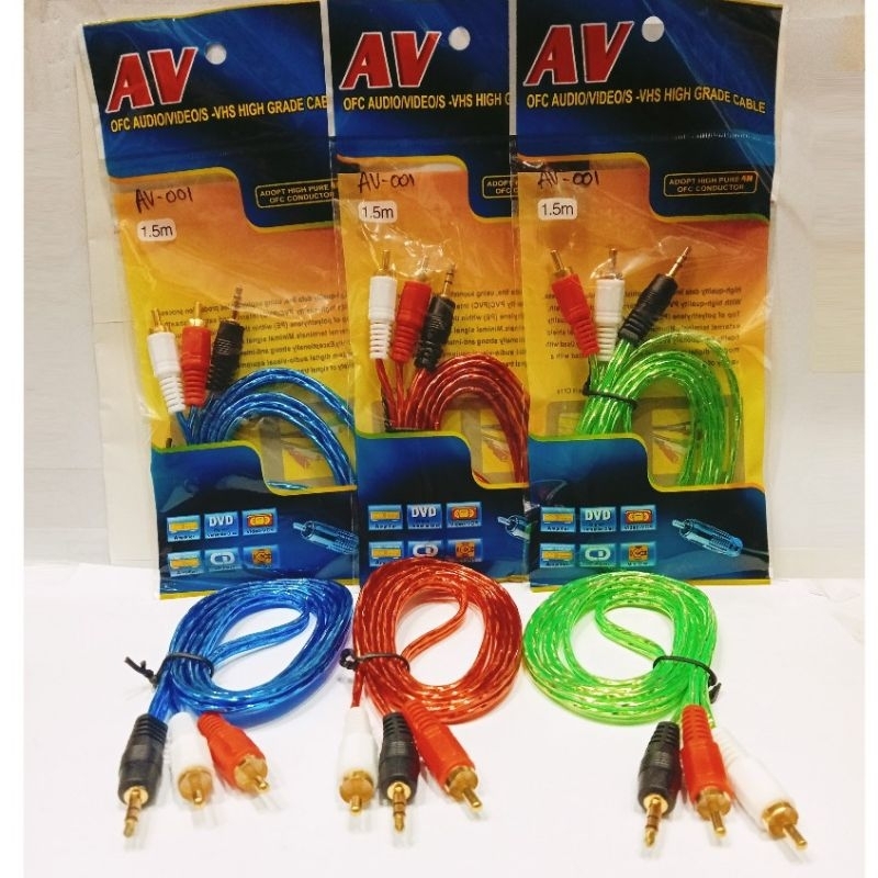 kabel Aux 2in1 1.5 m kabel Aux 2 line 1.5 m stereo audio auxiliary cable 2 in1