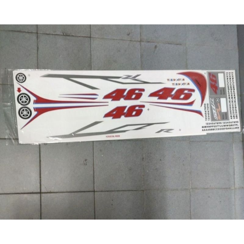 striping 125z 46 striping Yamaha 125z Rossi 46 striping 125zr 46 buatan Malaysia