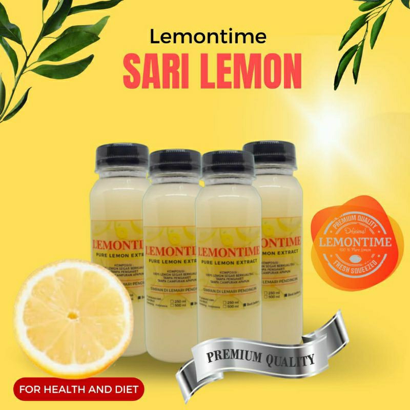 

LEMONTIME SARI LEMON MURNI PAKET 4 BOTOL JUICE LEMON DIET JUS PELANGSING ASLI PREMIUM