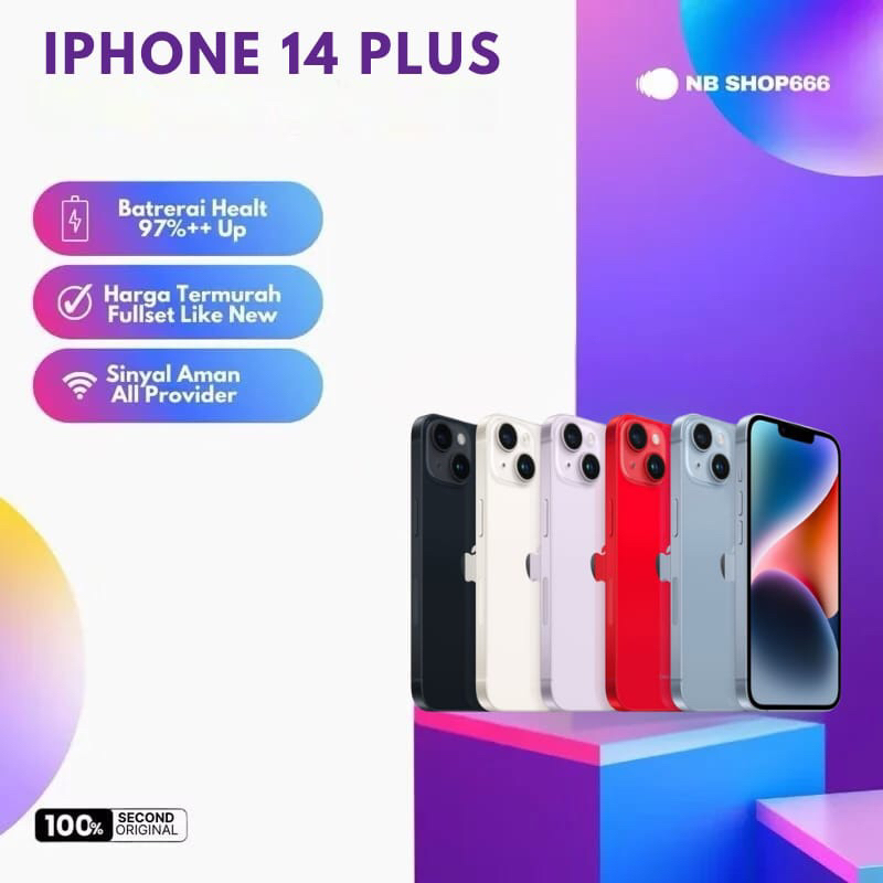 IPHONE 14 PLUS 512GB/256GB/128GB ORIGINAL LIKE NEW