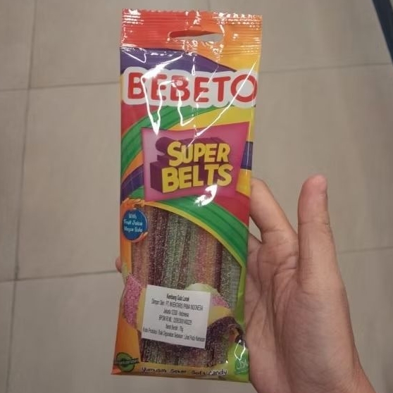 

Bebeto super belts candy permen lunak 75gr