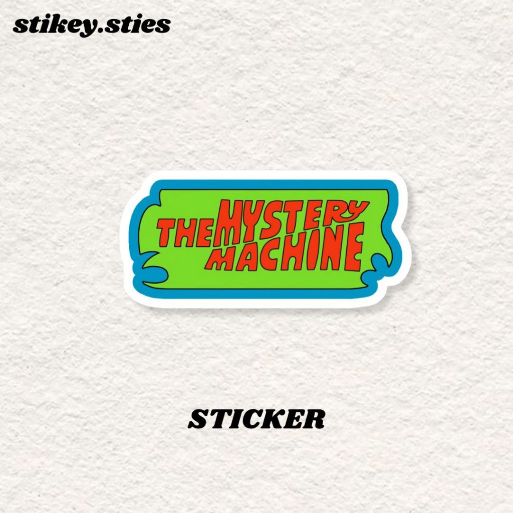 

STICKER KARTUN THE MYSTERY MACHINE SCOOBY-DOO BRAND AESTHETIC ANTI AIR VINYL / STIKER HELM LAPTOP HP MOTOR TUMBLR TAS KOPER