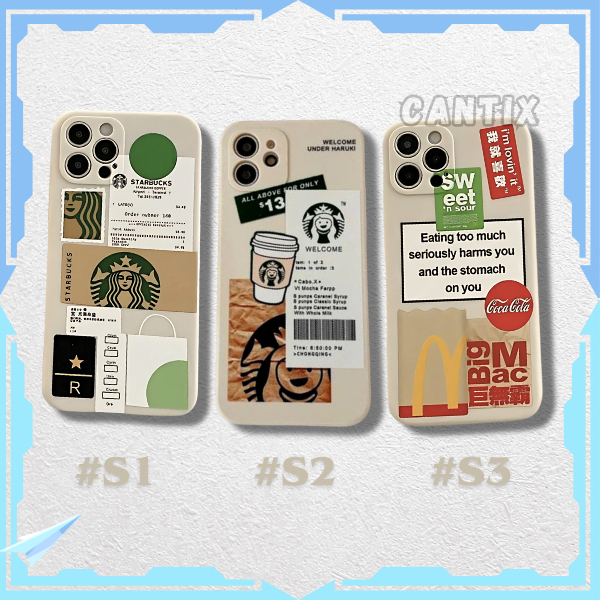 Case Xiaomi Redmi 10S 10 11 11S  Poco M3 Poco M4 X3 Pro NFC Casing Softcase Silicon Starbucks X Mcd