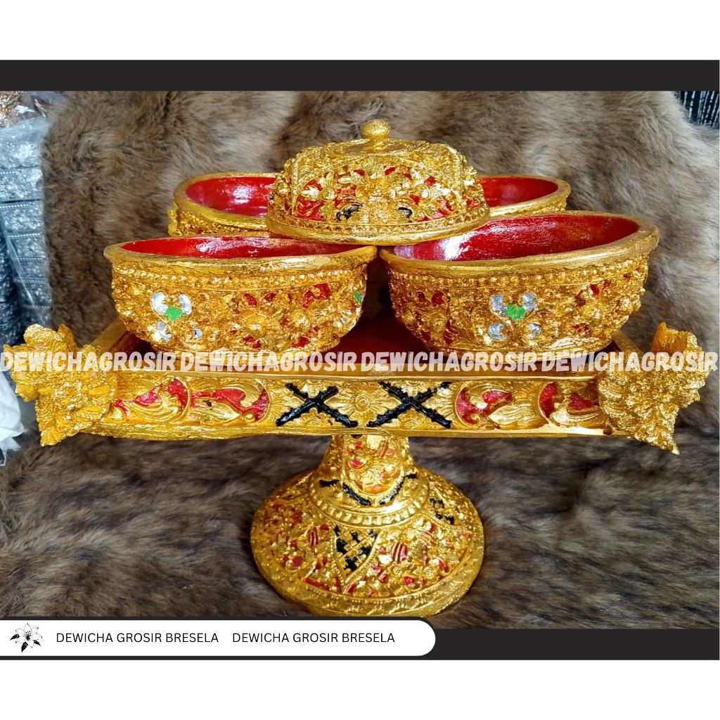 Dulang Kotak Bedeg Komplit 45cm | DEWICHAGROSIR