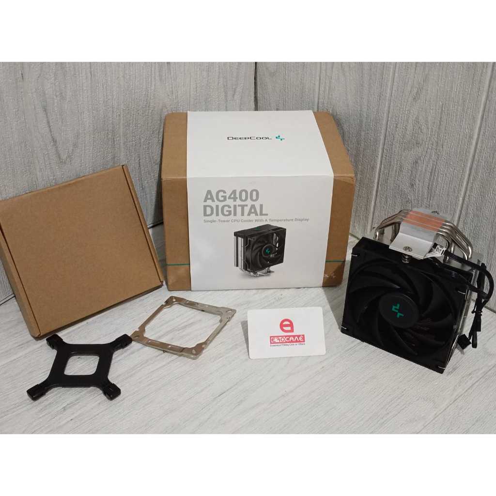 Cooler HSF DeepCool AG400 Digital for intel LGA 115x 1200 1700 OR AMD AM4--Terima Tukar Tambah (Upgr