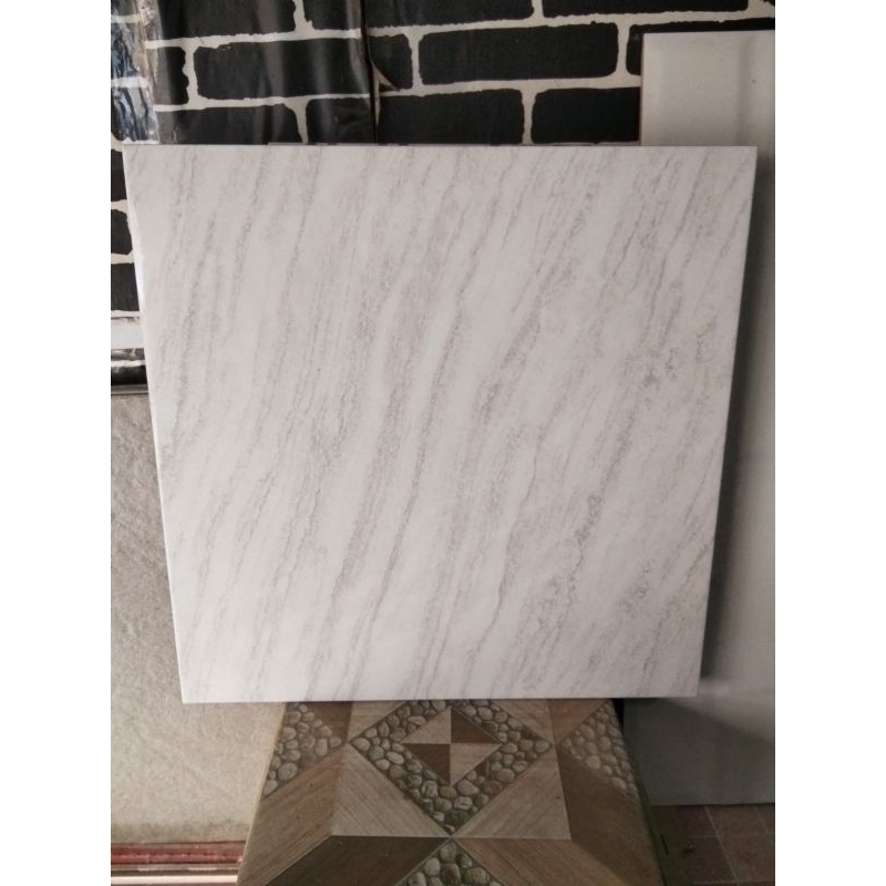 Asia Tile Zensa Grey 40x40 Kilap | Keramik Lantai