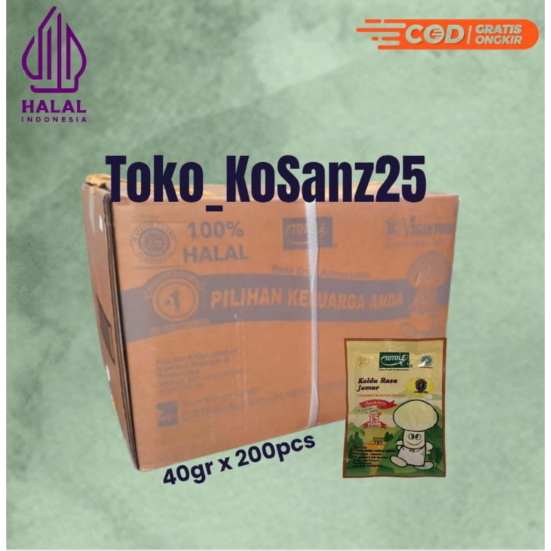

LE Totole Kaldu Jamur 40gram / 40gr 1 DUS Isi 200 Pcs Exp 2027