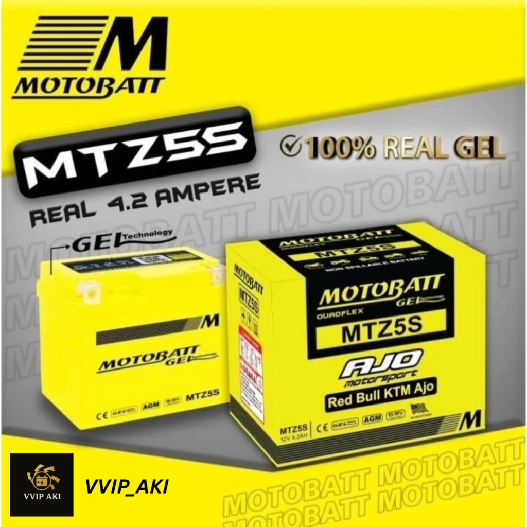 KI GEL MOTOBATT MTZ5S MOTOR YAMAHA MIO SOUL MIO M3 MIO J MIO Z SOUL GT 125 VIXION R15  VIXION NEW BY