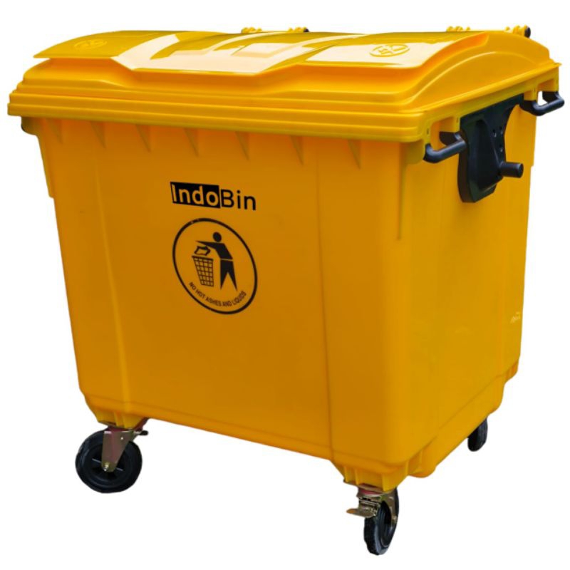 Tempat/bak sampah besar plastik hdpe kap.1100 ltr