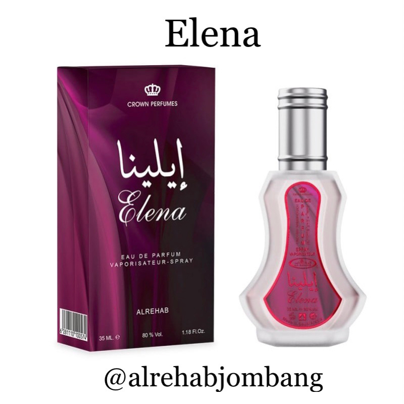 Parfum Al Rehab Elena 35ml Spray Original Arab Saudi