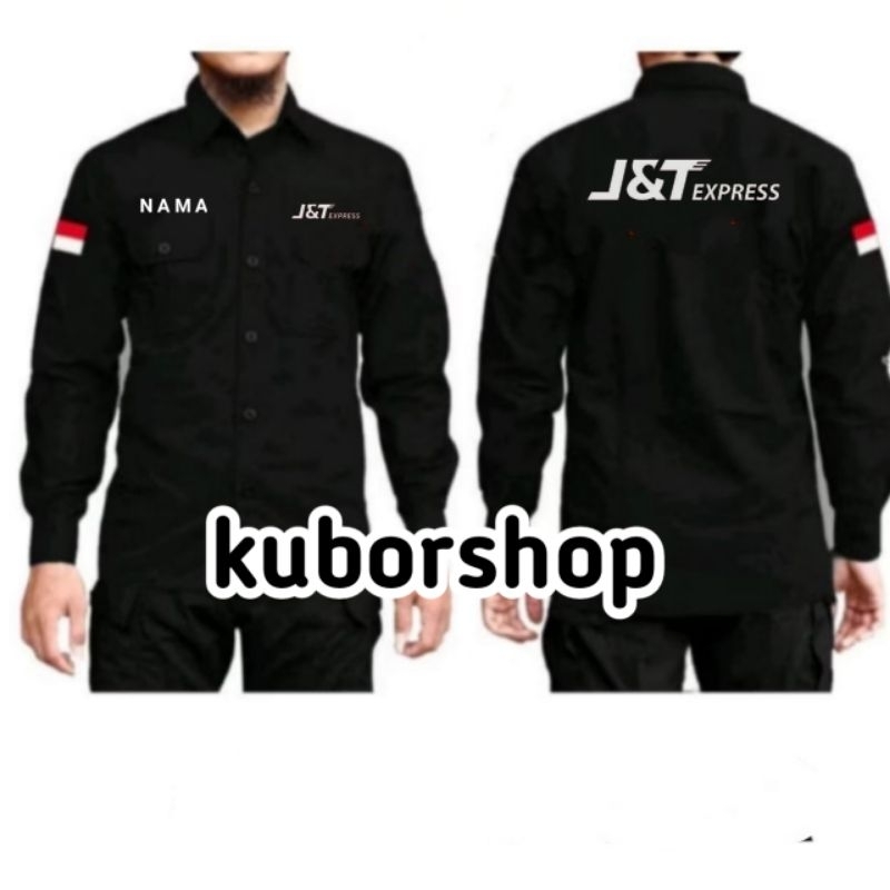 kemeja kurir JNT EXPRES full bordir