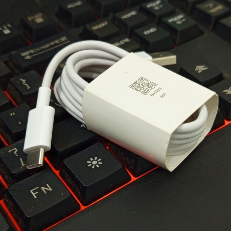 Kabel Data Xiaomi Type C Fast Charging Original 100% Cabutan Bawaan Hp 18W