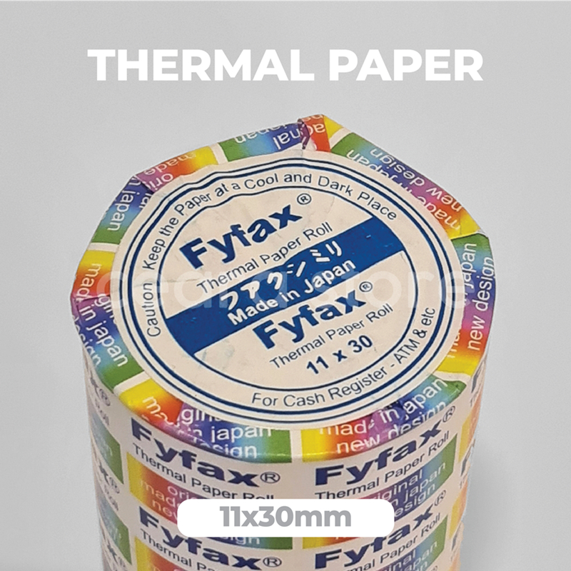 

KERTAS THERMAL ROLL 11x30 FYFAX STRUK KASIR