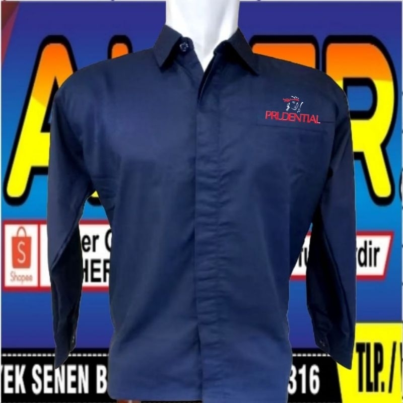 kantong 1 kemeja Prudential baju Prudential seragam Prudential Pdh Prudential kemeja kerja Prudentia