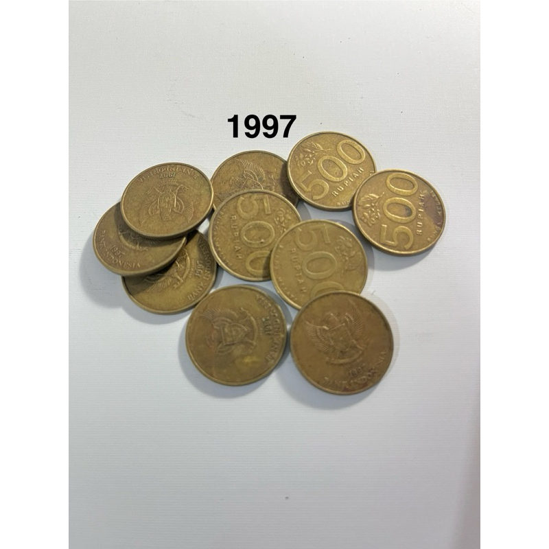 Uang koin 500 Emas 1997 Koin 500 Bunga Melati