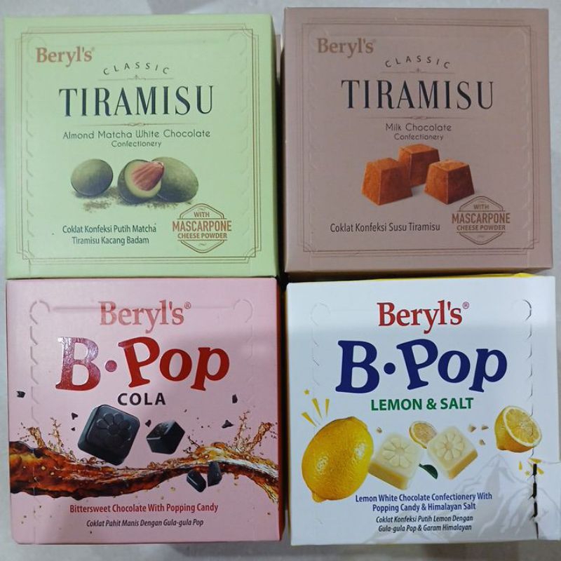 

Coklat Beryl's Tiramisu Almond 65 gr (Exp Juni 2026)