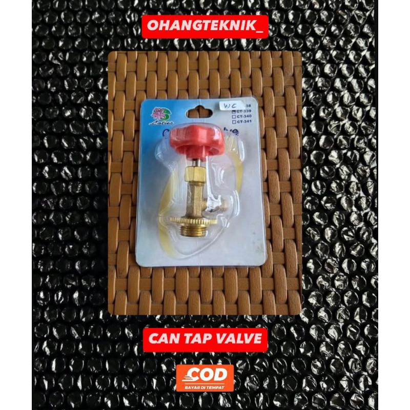 Can Tap Valve, Kran Freon Tabung Kecil, Uk 339