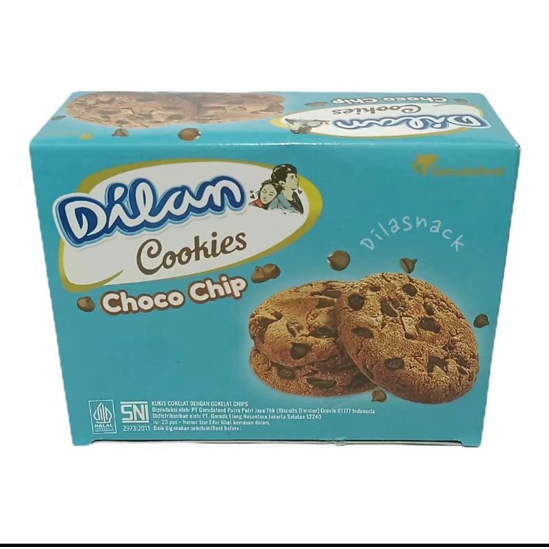 

Dilan cookies choco chips 1 box isi 23 pcs dilan good time