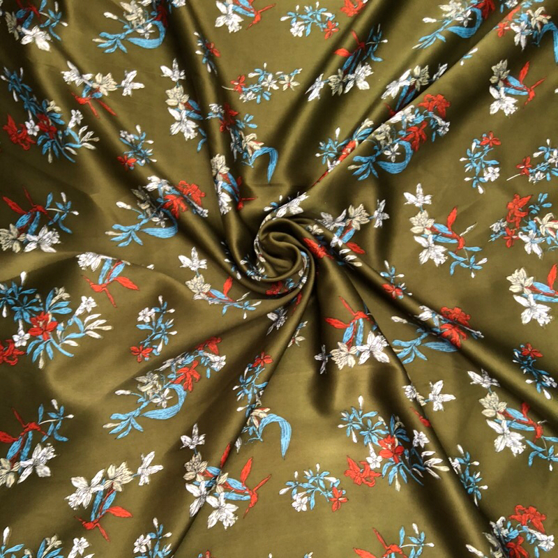 kain satin silk motif - kain satin silk motif bunga - kain satin silk original - kain satin silk lux