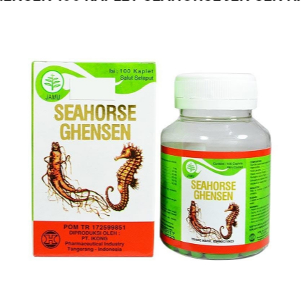 SEAHORSE GHENSEN 100KAPLET OBAT HERBAL GINJAL / SEAHORSE GHENSEN