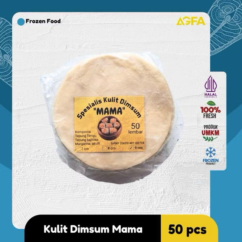 

Kulit Dimsum Lentur Tidak Mudah Sobek / Kulit Dimsum isi 50pcs / Kulit Siomay / Kulit Gyoza / Kulit Pangsit