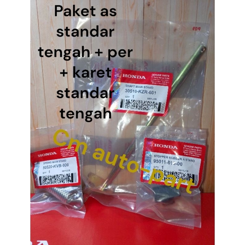 AS STANDAR TENGAH KZR PAKET + PER+ KARET STANDAR TENGAH VARIO 125 OLD DAN NEW VARIO 150 OLD