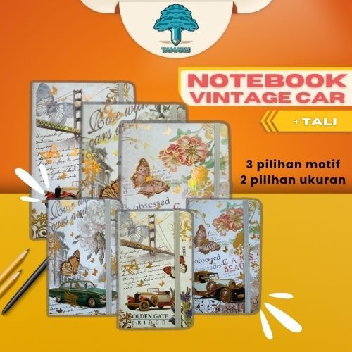 

NOTEBOOK Vintage Car Tali Aesthetic