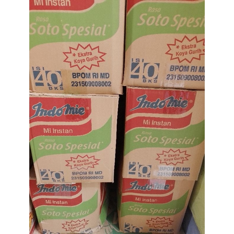

Indomie Soto Spesial Isi 40 Biji (Per Karton)