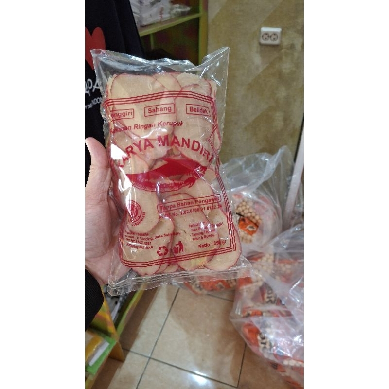 

Kerupuk Ikan Tenggiri 250gram