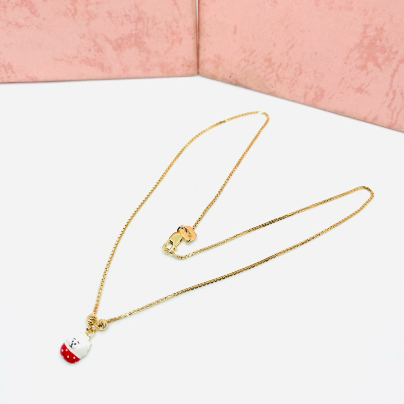 Kalung Anak Emas Asli kadar 375/8k muda italy liontin boneka