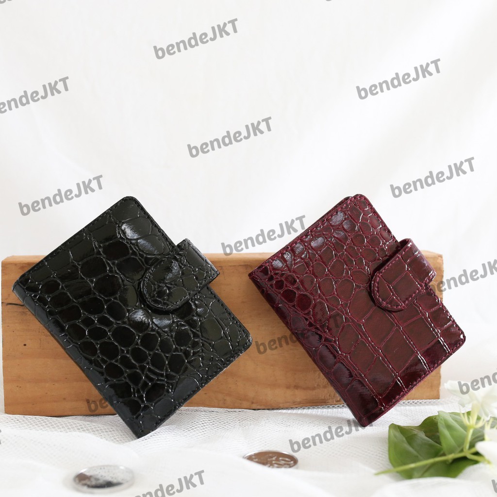 LAPAK ANE - TL64 Dompet Kartu Croco Series dan Uang Kertas Premium Wanita Import Tempat Kartu