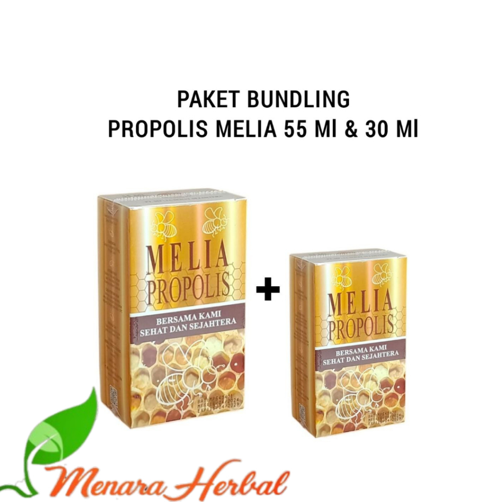 Propolis Melia Paket Bundling 55 & 30 Ml | Melia Sehat Sejahtera | Propolis Melia Original