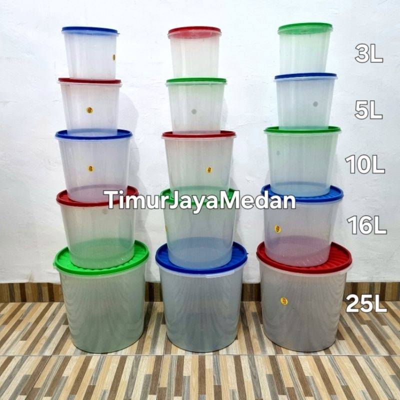 Toples Kerupuk Transparan Serbaguna 3Liter 5 Liter 10Liter 16Liter 25Liter