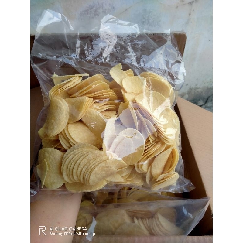 

PringLes kripik kentang kiloan rasa Original berat isi 250gr