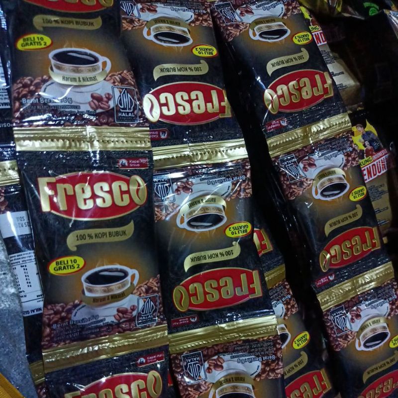 

[ ISI 12 SACHET ] KOPI HITAM MURNI FRESCO/ LUWAK HITAM