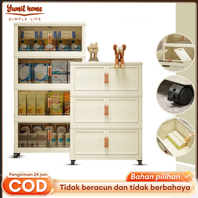 SALVO-Rak Tas Lemari Plastik Baju Serbaguna Lemari Pakaian Plastik Susun Lemari Plastik Ekstra Besar