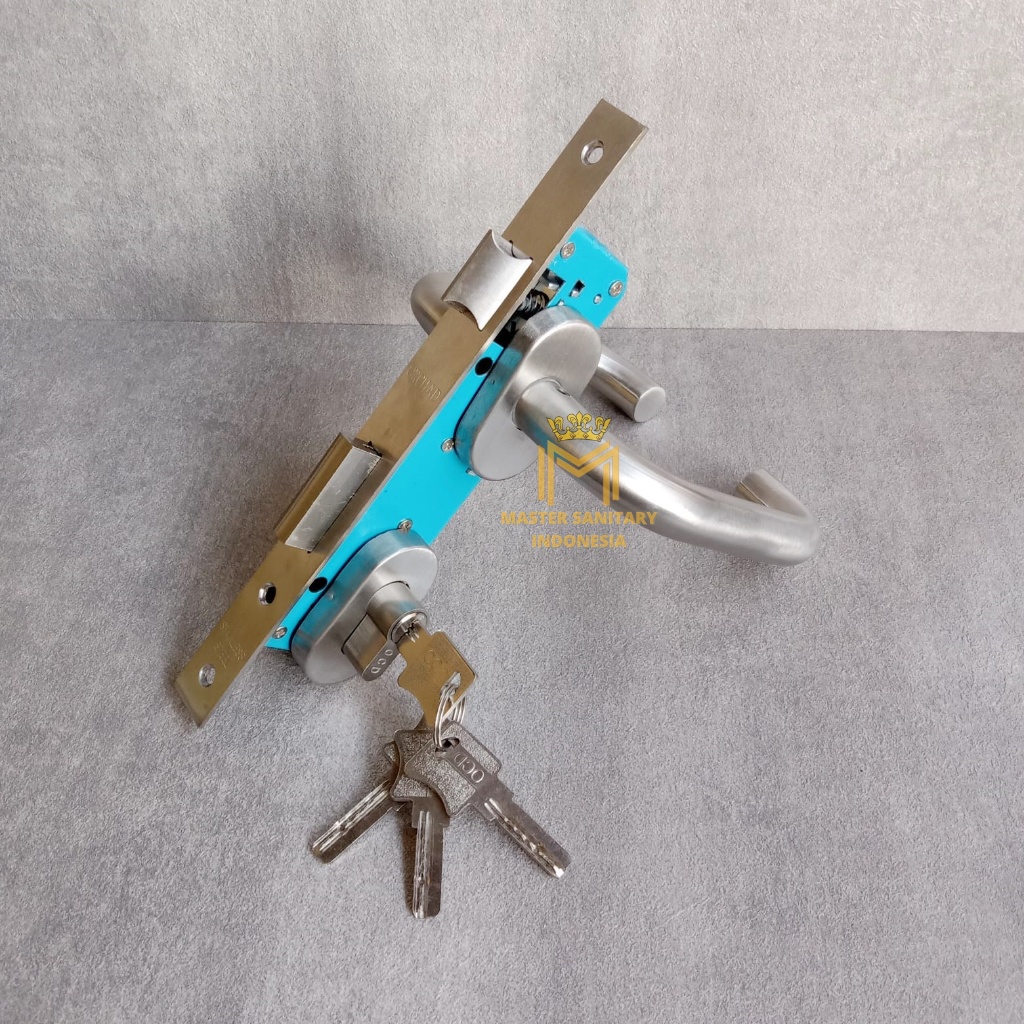 Kunci Pintu Aluminium - Handle Pintu Aluminium Set OCD