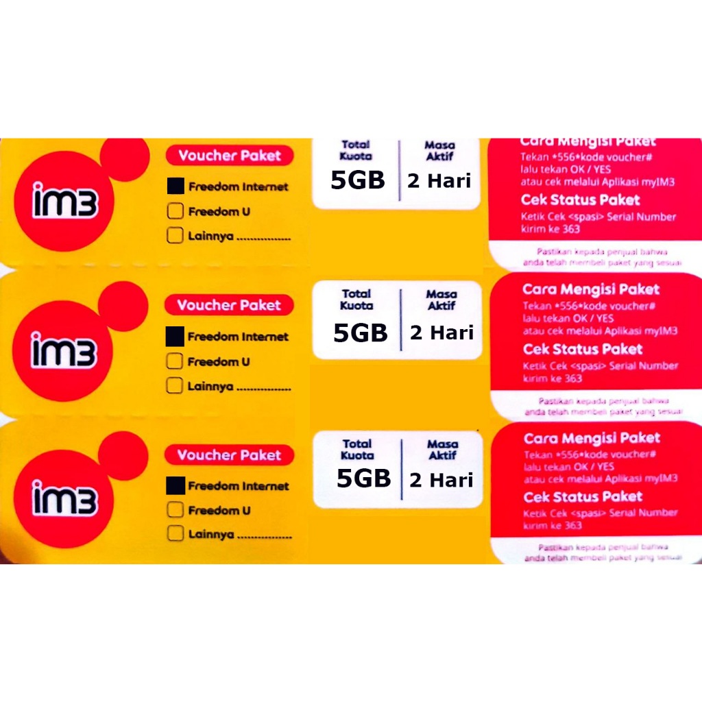 V Indosat Kuota 5 GB - 2 Hari