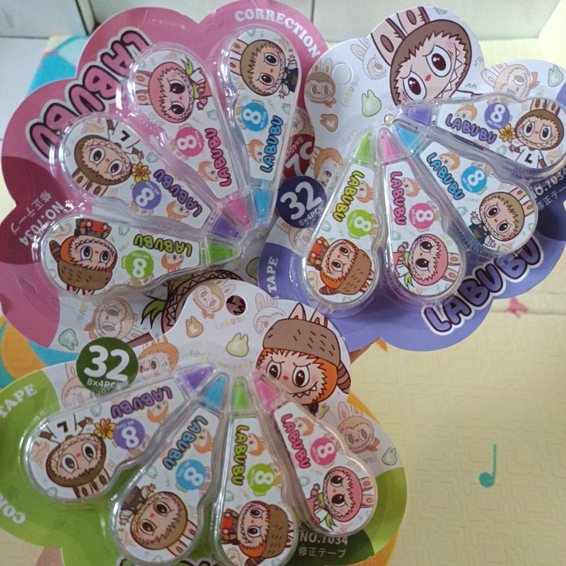 

correction tape labubu tipex pita kertas labubu